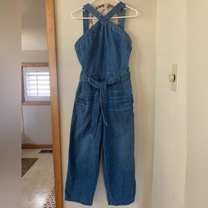Free People Double Dutch Denim Jumpsuit